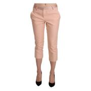 Ermanno Scervino Snygga Rosa Skinny Capri Byxor Pink, Dam