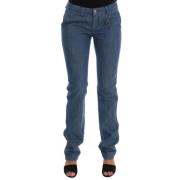 Costume National Super Slim Blue Wash Jeans Blue, Dam