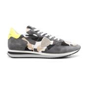 Philippe Model Army Chic Sneakers i Tyg och Mocka Multicolor, Herr