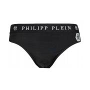 Philipp Plein Designer Simbaddräkt Svart Nylon Herr Black, Herr