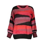 Desigual Snygg Turtleneck Tröja med Kontrastdetaljer Multicolor, Dam