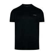 Emporio Armani Bomull T-shirt med Designers Code Black, Herr