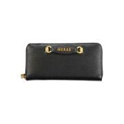 Guess Svart Plånbok av Polyeten med Dragkedja Black, Dam