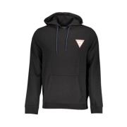 Guess Slim Fit Hoodie med Central Ficka Black, Herr