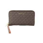 Michael Kors Jet Set Stor Platt Multifunktionsplånbok Brown, Dam