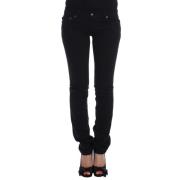 Roberto Cavalli Chic Slim Skinny Svarta Jeans Black, Dam