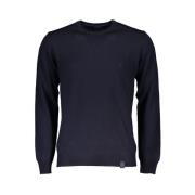 North Sails Hydrowool Pullover med Rund Hals Blue, Herr