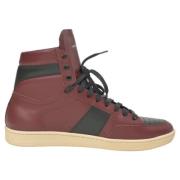 Yves Saint Laurent Vintage Pre-owned Laeder sneakers Red, Herr