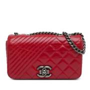 Chanel Vintage Pre-owned Laeder chanel-vskor Red, Dam