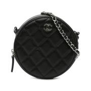 Chanel Vintage Pre-owned Laeder axelremsvskor Black, Dam