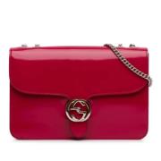 Gucci Vintage Pre-owned Laeder crossbodyvskor Red, Dam