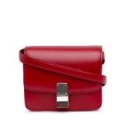 Celine Vintage Pre-owned Laeder crossbodyvskor Red, Dam