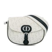 Dior Vintage Pre-owned Laeder crossbodyvskor White, Dam