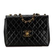 Chanel Vintage Pre-owned Laeder axelremsvskor Black, Dam