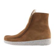 Nature Footwear Varmfodrad Mockaboot med Fårskinnfoder Brown, Dam