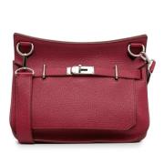 Hermès Vintage Pre-owned Laeder crossbodyvskor Red, Dam