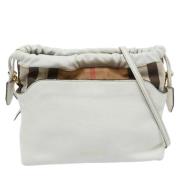 Burberry Vintage Pre-owned Canvas handvskor White, Dam