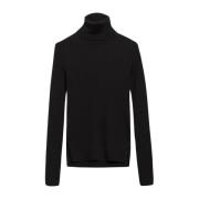 IVY OAK Mjuk Turtle Neck Stickad Tröja Black, Dam