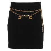 Elisabetta Franchi Svart Kjol Black, Dam