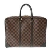 Louis Vuitton Vintage Pre-owned Tyg axelremsvskor Brown, Herr