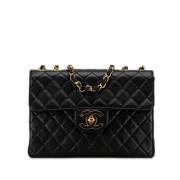 Chanel Vintage Pre-owned Laeder axelremsvskor Black, Dam