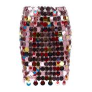 Paco Rabanne Glittrande Maxi Paljettkjol Multicolor, Dam