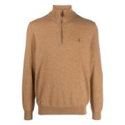 Polo Ralph Lauren Latte Brown Heather Pullover Sweater Brown, Herr