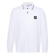 Stone Island Klassisk Polo Tröja White, Herr