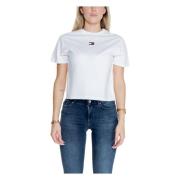 Tommy Jeans Badge Tee Höst/Vinter Kollektion White, Dam