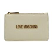 Love Moschino Dragkedja Plånbok Beige, Dam