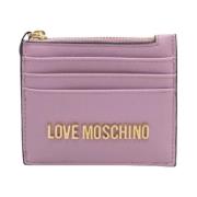 Love Moschino Stiligt Korthållare Plånbok Purple, Dam