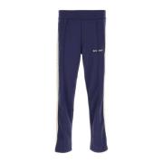 Palm Angels Stiliga Blå Polyester Joggers Blue, Herr