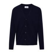 Maison Margiela Kashmirblå Cardigan Blue, Herr