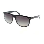 Ray-Ban Fyrkantiga Oversized Solglasögon Boyfriend Stil Black, Unisex