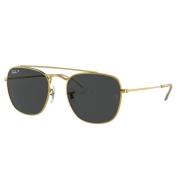 Ray-Ban Fyrkantiga Metall Solglasögon Polariserade Rb3557 Yellow, Unis...