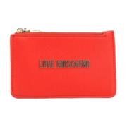 Love Moschino Dam Zip Plånbok Red, Dam