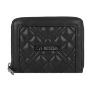 Love Moschino Dam Zip Plånbok Black, Dam