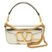 Valentino Vintage Pre-owned Laeder axelremsvskor Yellow, Dam