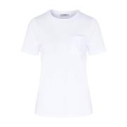 Max Mara Vit bomull T-shirt White, Dam