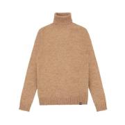 Colmar Mohair Blend Turtleneck Sweater Beige Beige, Dam