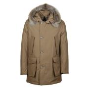 Woolrich Avtagbar Päls Parka Beige, Herr