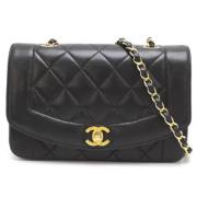 Chanel Vintage Pre-owned Laeder axelremsvskor Black, Dam