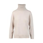 Fabiana Filippi Enfärgad Turtleneck Tröja Beige, Dam