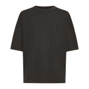 Lemaire Espresso Brun Bomull Crew Neck T-shirt Brown, Herr