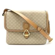 Celine Vintage Pre-owned Tyg axelremsvskor Beige, Dam