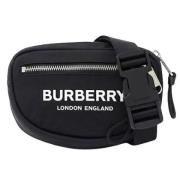 Burberry Vintage Pre-owned Nylon crossbodyvskor Black, Dam