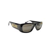 Moschino Pre-Owned Pre-owned Plast solglasgon Black, Dam