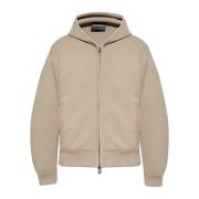 Emporio Armani Zip-up sweatshirt Brown, Herr