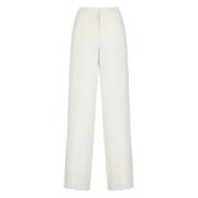 Pinko Ivory Palazzo Byxor med Fickor Beige, Dam