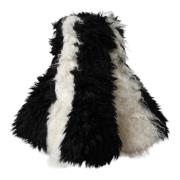 Dolce & Gabbana Randig Mohair Päls Hinkhatt Black, Unisex